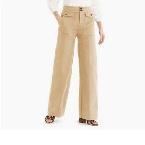J.Crew Wide Leg Officer Pant